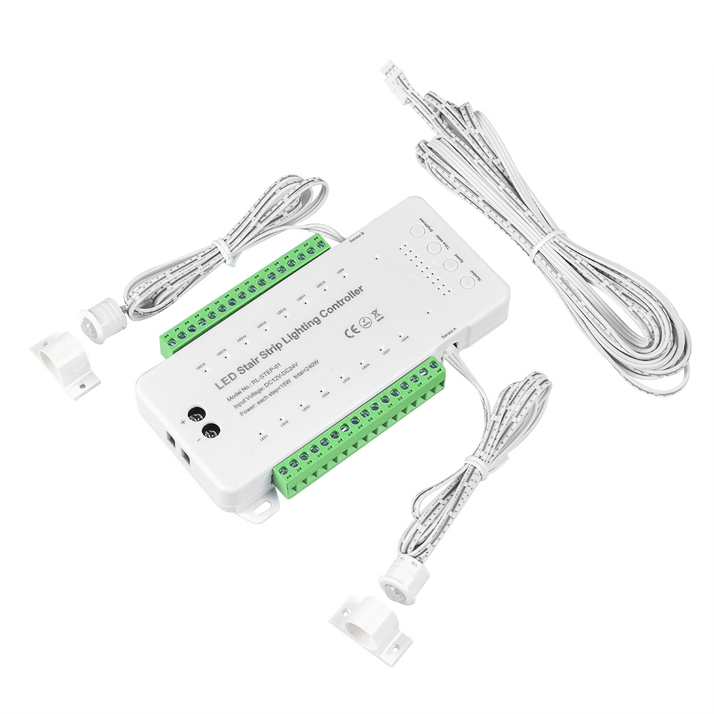 16CH Motion Sensor Stair Lights Indoor LED Light Controller 16CH Motion Sensor Stair Lights Indoor LED Light Controller